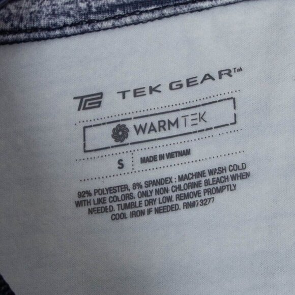 Tek Gear Womens Warm Tek 1/4 Zip Pullover Fleece Top Size S Blue Running Hiking - Picture 4 of 6